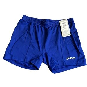 ASICS Athletic Shorts Women’s Blue Shorts Size Large NWT Stretch Band